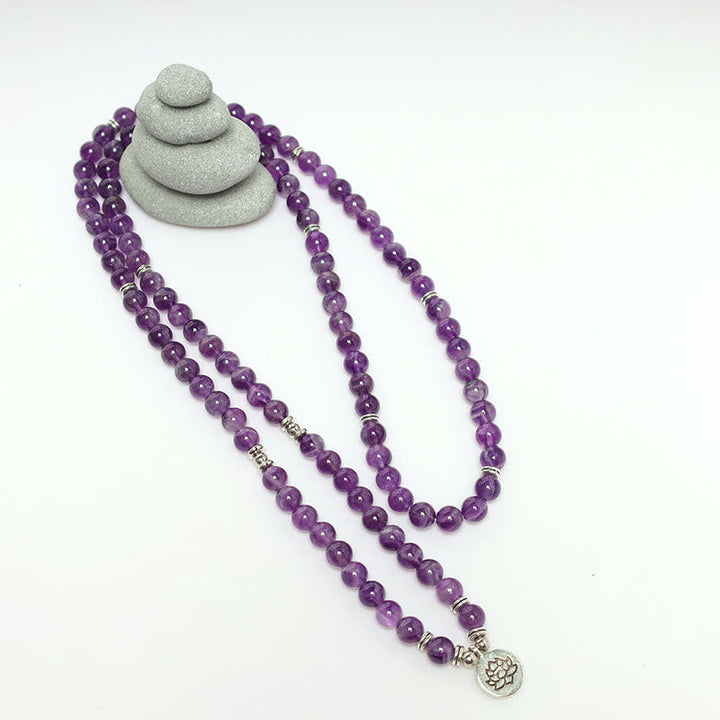 Amethyst Mala Bracelet — product view 11