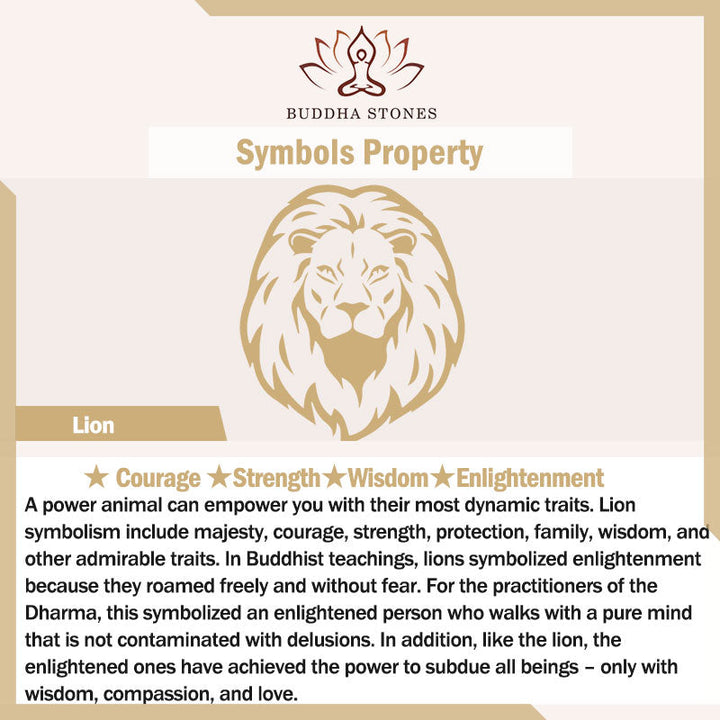 Black Obsidian Lion Wrist Mala — product view 10