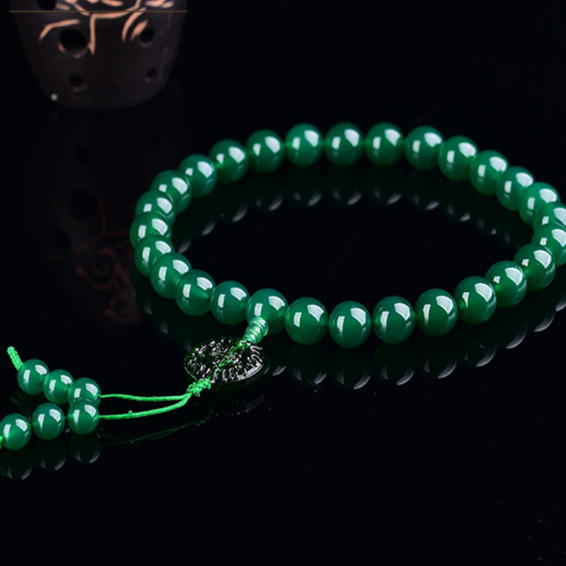 Green Agate Wrist Mala — product view 5