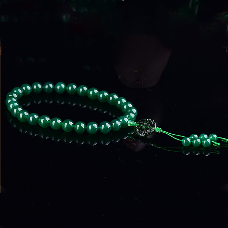 Green Agate Wrist Mala — product view 6