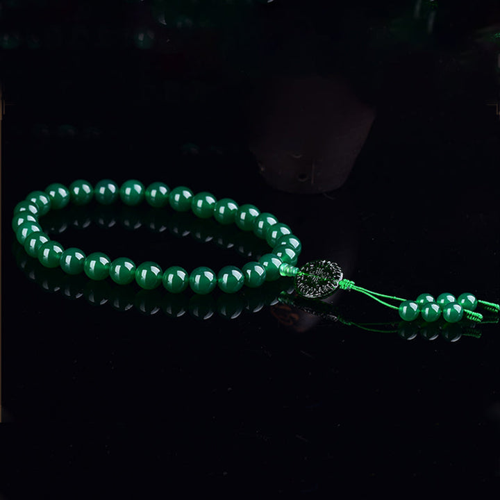 Green Agate Wrist Mala — product view 6