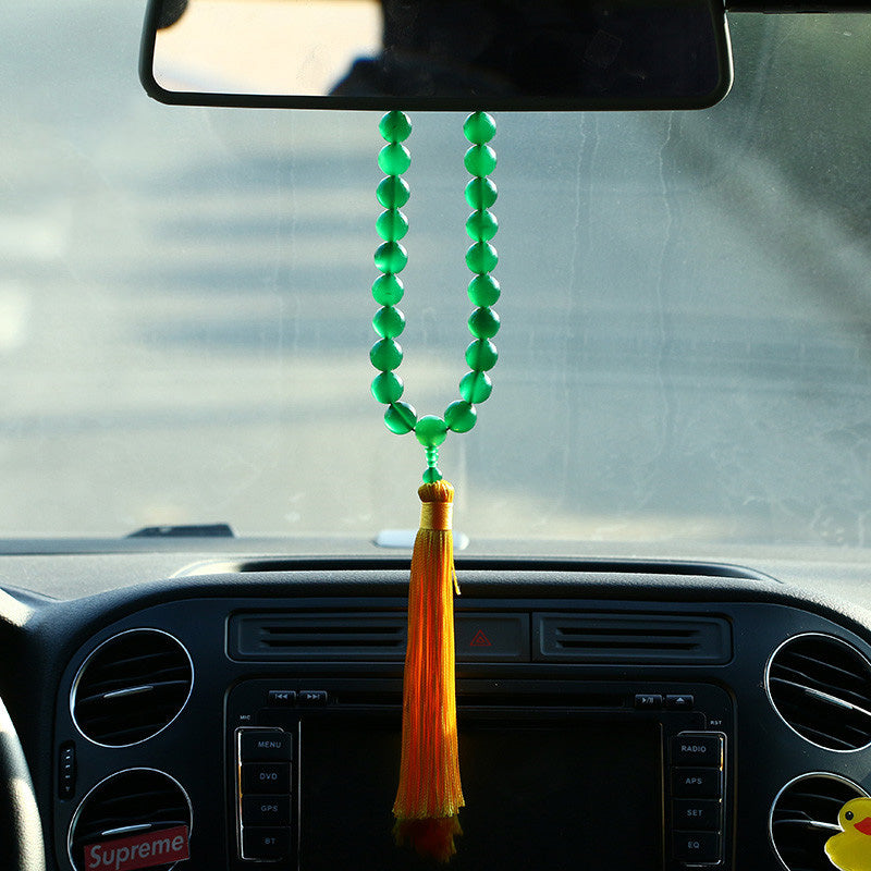 Green Agate Wrist Mala — product view 4