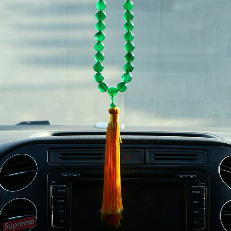 Green Agate Wrist Mala — product view 5