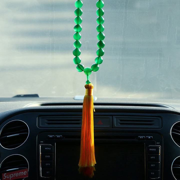 Green Agate Wrist Mala — product view 5