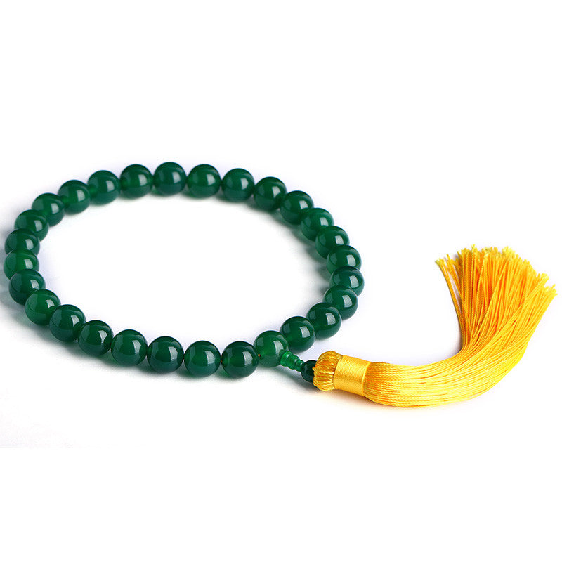 Green Agate Wrist Mala — product view 11