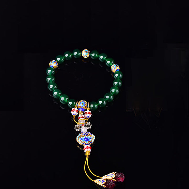 Green Agate Wrist Mala — product view 6