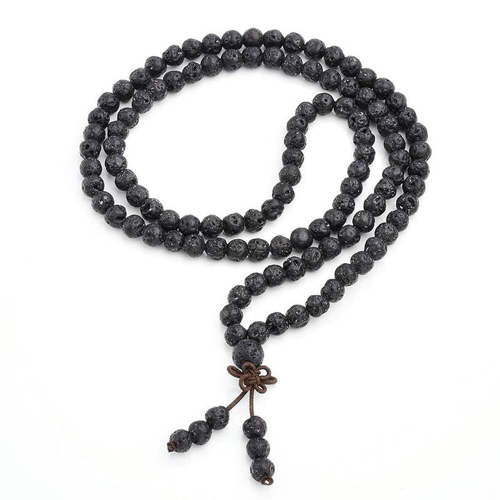 Lava Rock 108-Bead Mala Bracelet — product view 4