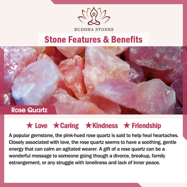 Rose Quartz & Amethyst Lotus Pendant Mala Bracelet — product view 7