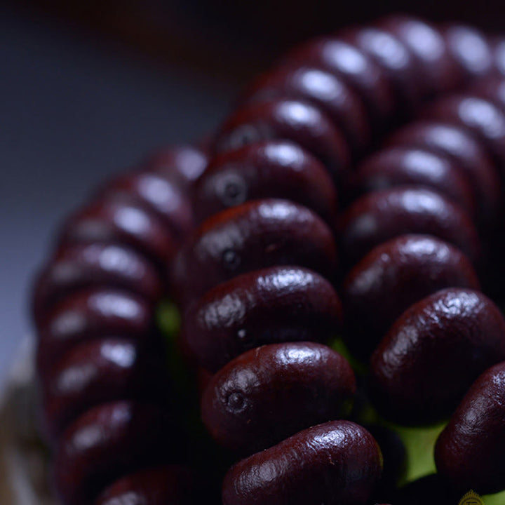 Tibetan Purple Bodhi Seed 108-Bead Mala Bracelet — product view 6