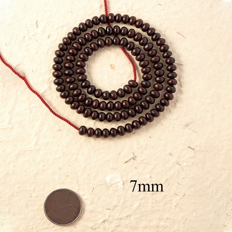 Tibetan Purple Bodhi Seed 108-Bead Mala Bracelet — product view 8