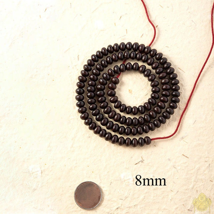 Tibetan Purple Bodhi Seed 108-Bead Mala Bracelet — product view 9