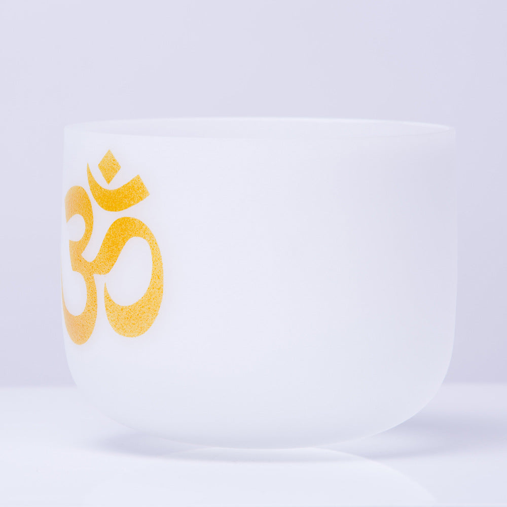 Om Symbol Crystal Singing Bowl — product view 2