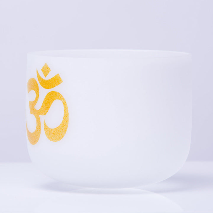 Om Symbol Crystal Singing Bowl — product view 2
