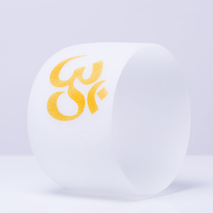 Om Symbol Crystal Singing Bowl — product view 3