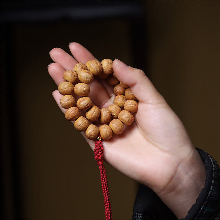 Phoenix Eye Bodhi Tibetan Engraved Wrist Mala — product view 7