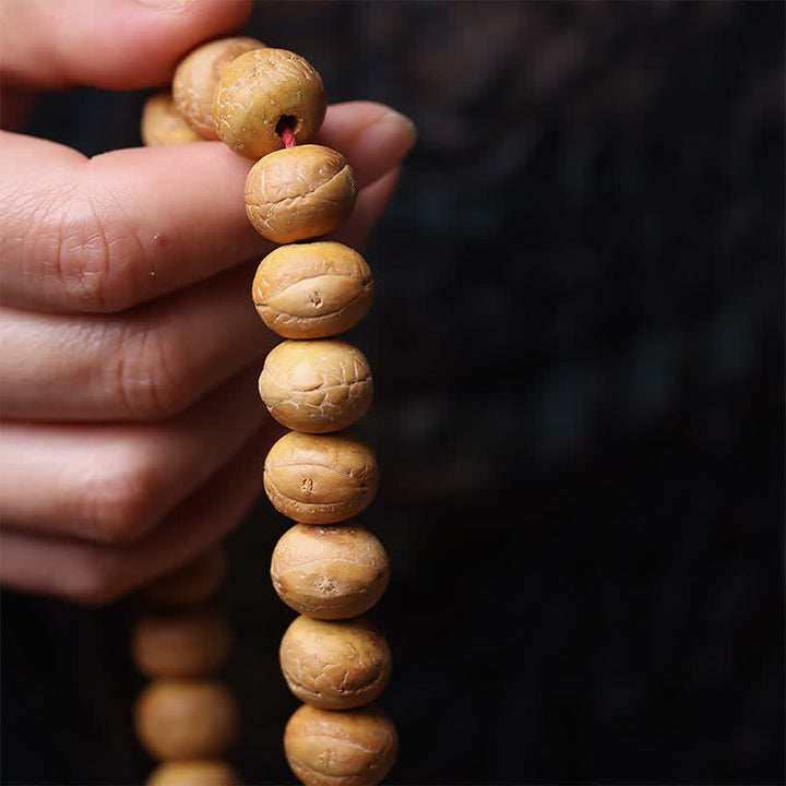 Phoenix Eye Bodhi Tibetan Engraved Wrist Mala — product view 8