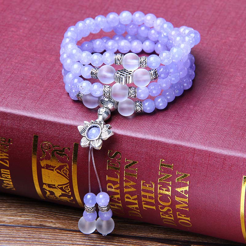 Purple Jasper Bead Mala Bracelet — main product view