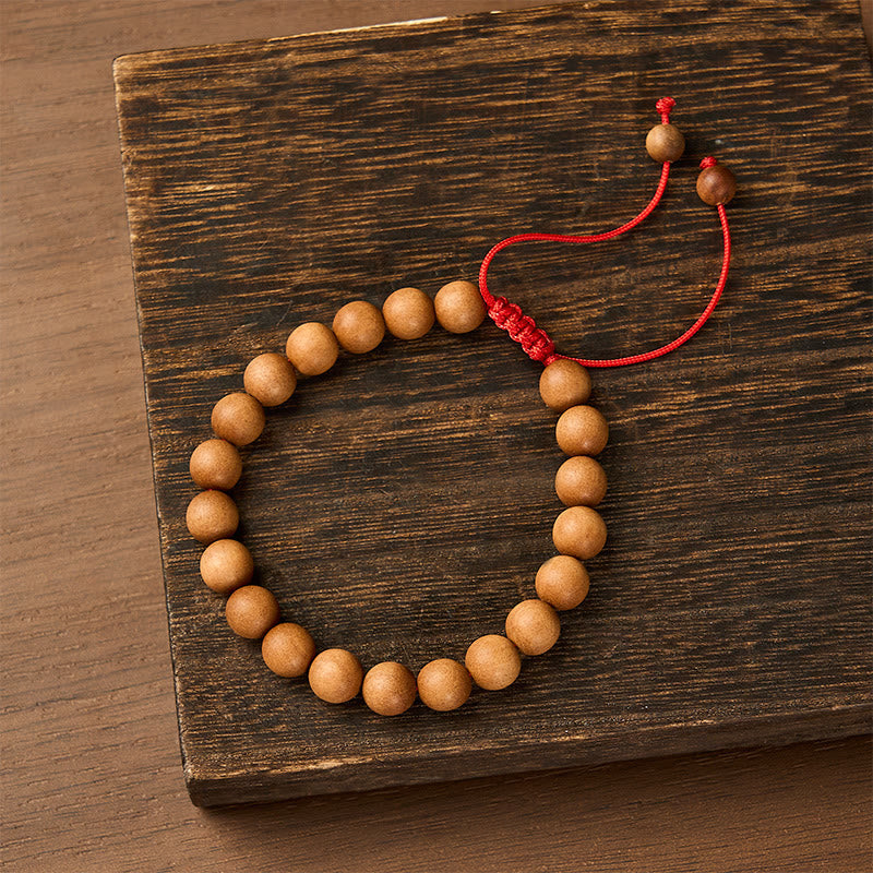 Sandalwood Tibetan Sandalwood Beads Wrist Mala — main product view