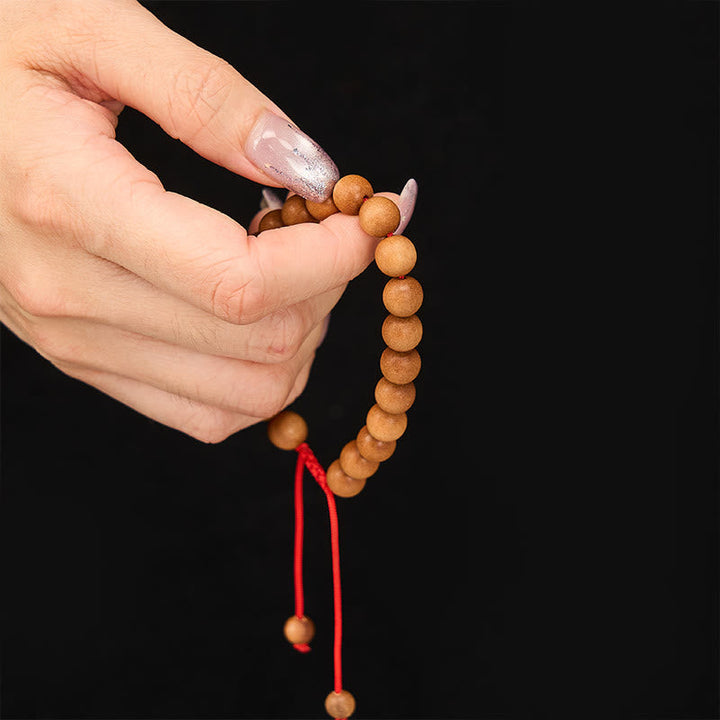 Sandalwood Tibetan Sandalwood Beads Wrist Mala — product view 7