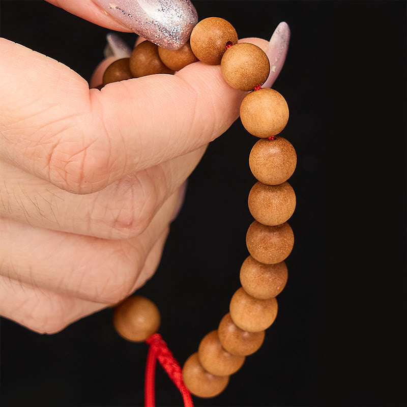 Sandalwood Tibetan Sandalwood Beads Wrist Mala — product view 8