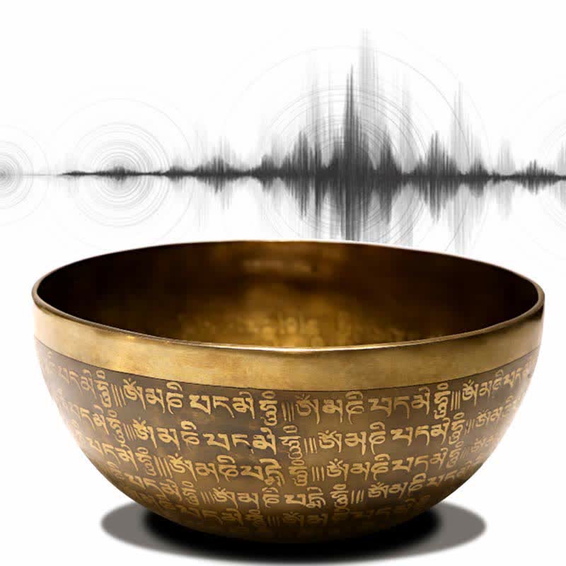 Sutra-Engraved Copper Singing Bowl Set — product view 7