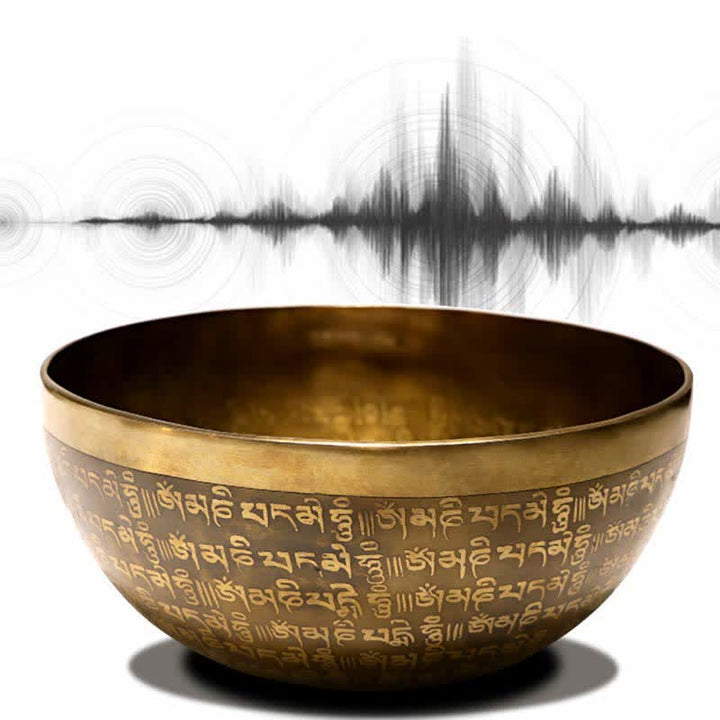 Sutra-Engraved Copper Singing Bowl Set — product view 7