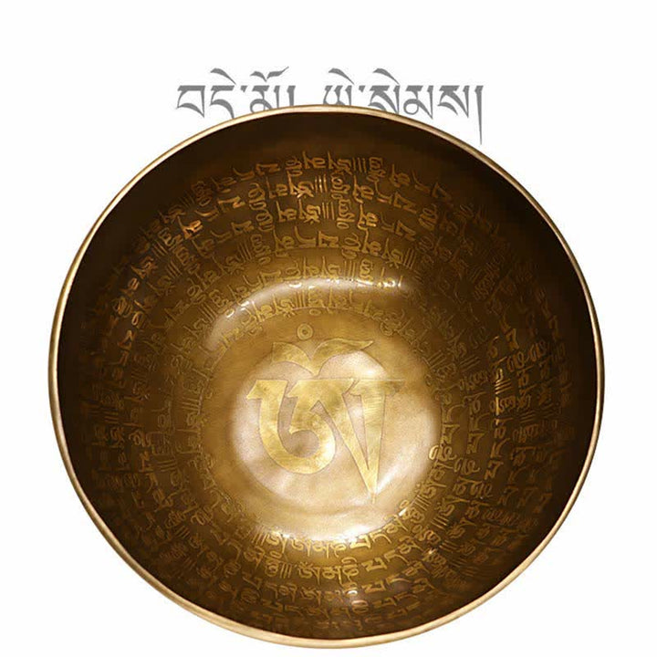 Sutra-Engraved Copper Singing Bowl Set — product view 8