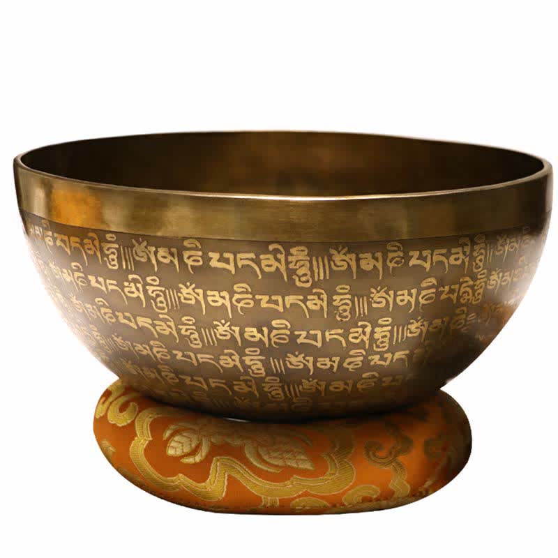 Sutra-Engraved Copper Singing Bowl Set — product view 10