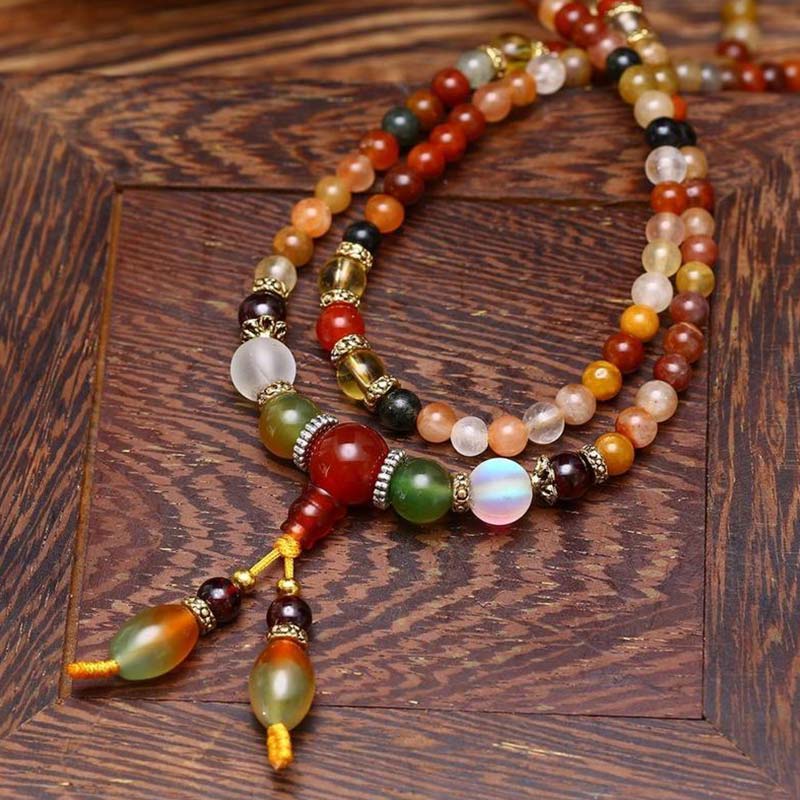 Quartz 108-Bead Mala Bracelet — product view 3