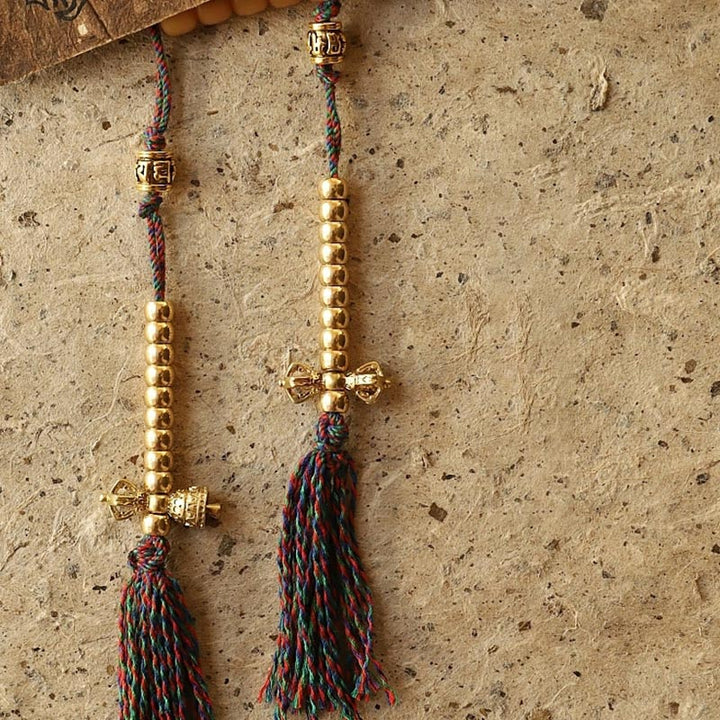 Tibetan Bodhi Seed Bagua Vajra 108-Bead Mala Bracelet — product view 7