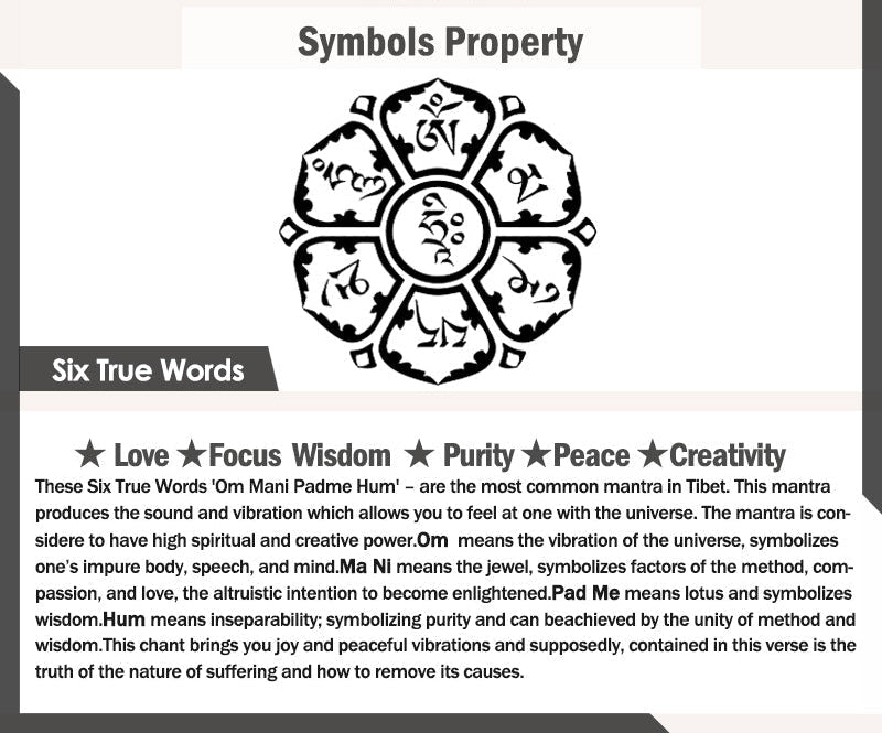 925 sterling silver six-syllable mantra ring with adjustable fit