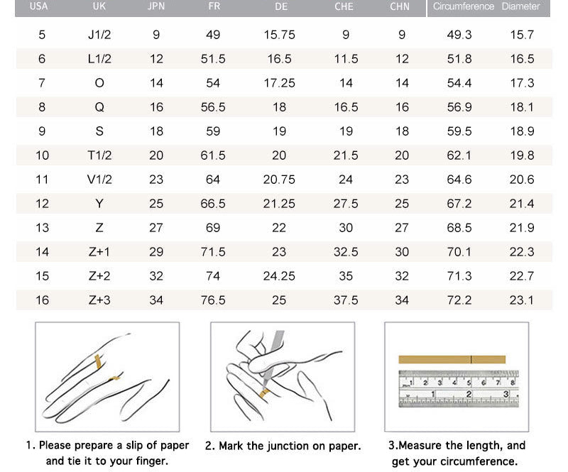 Triple Cat Adjustable Copper-Alloy Ring — international ring size chart