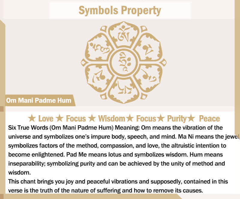 Om Mani Padme Hum Bell Cord Bracelet – product view 6