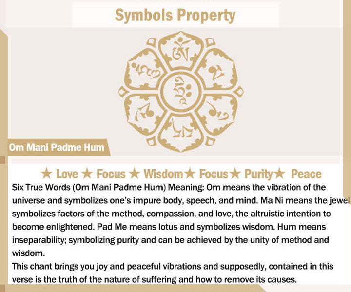 Om Mani Padme Hum Bell Cord Bracelet – product view 6