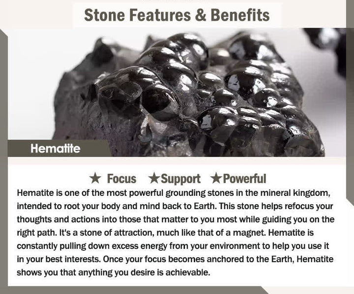 Tiger Eye, Lava Rock & Hematite Bracelet – product view 8
