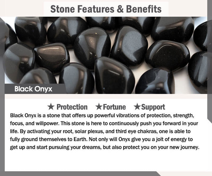 Lava Rock & Black Onyx Yin Yang Bracelet – product view 8