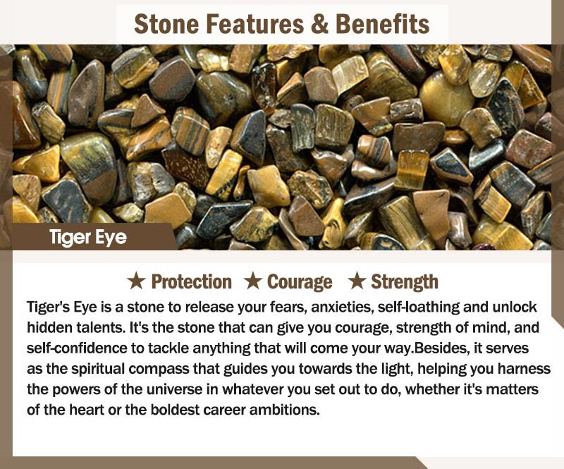 Tiger Eye & Gold-Plated Copper Bracelet – product view 9