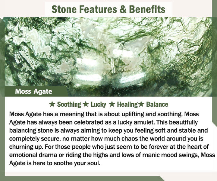 Moss Agate 108-Bead Multi-Wrap Mala Bracelet – product view 7