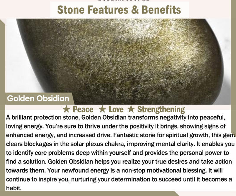 Gold Sheen Obsidian & Black Tourmaline Bracelet – product view 11