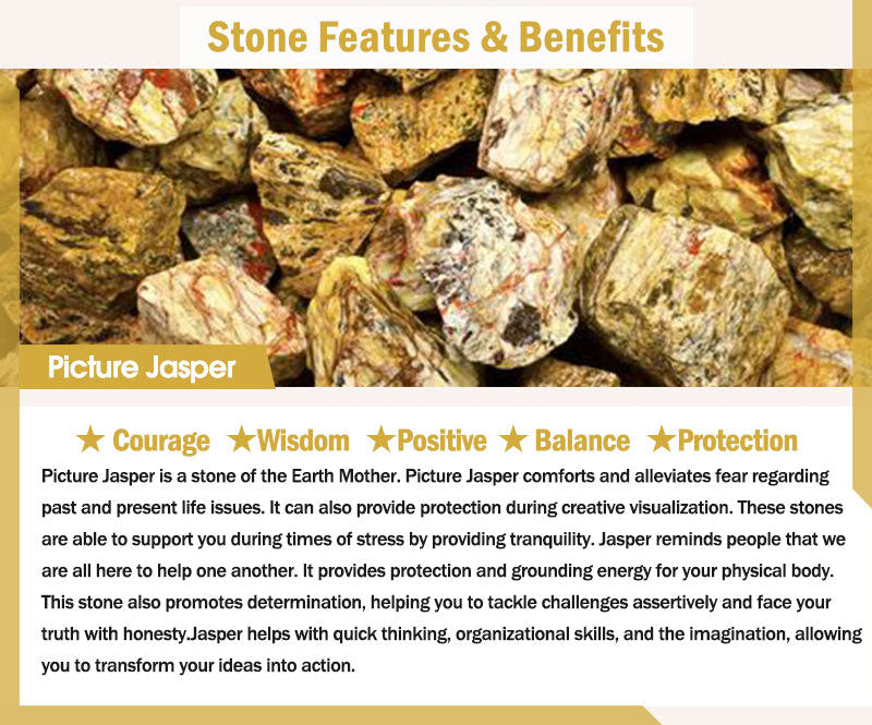 Picture Jasper, Turquoise & Tiger Eye Bracelet – product view 6