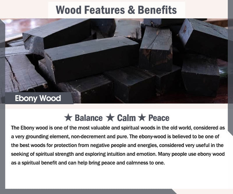 Sandalwood & Ebony Wooden Bangle — detail view