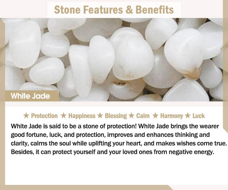 Tibetan white jade necklace — view 6