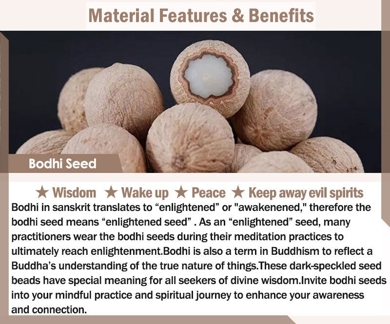 Purple Bodhi seed and Dzi bead mala bracelet — view 22