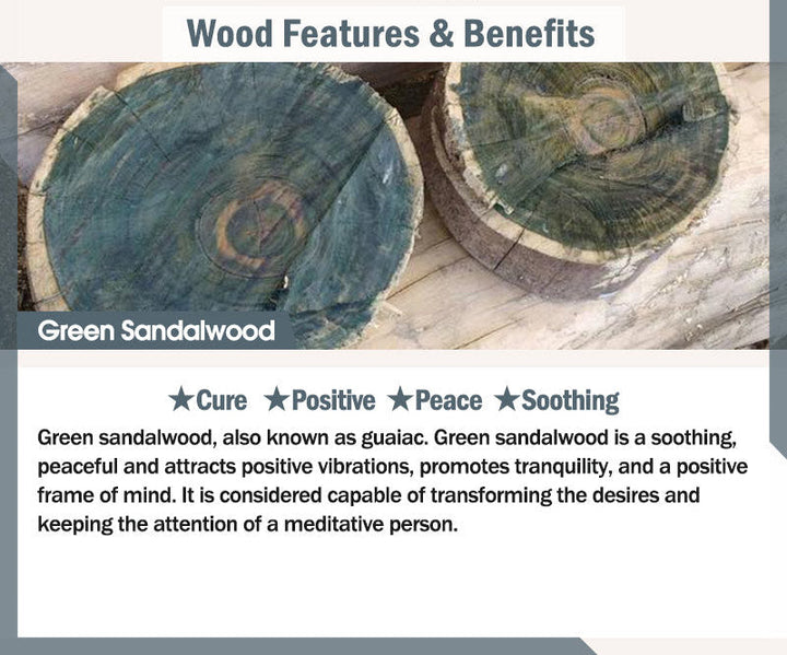 Green sandalwood and rosewood lotus pendant — view 20