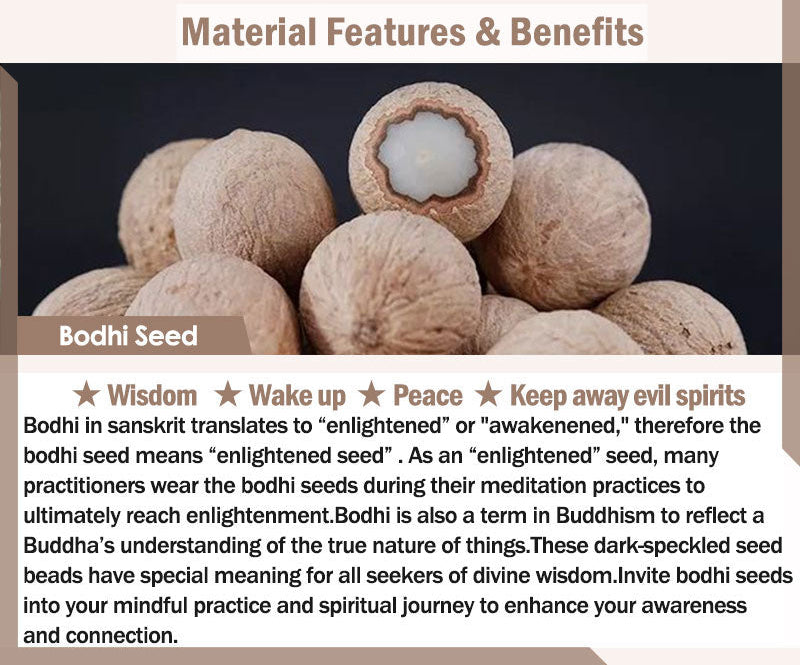 Bodhi seed and Dzi bead mala bracelet — view 11