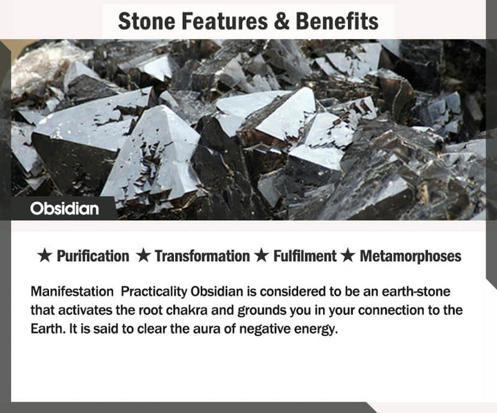 Tibetan obsidian bracelet — view 5