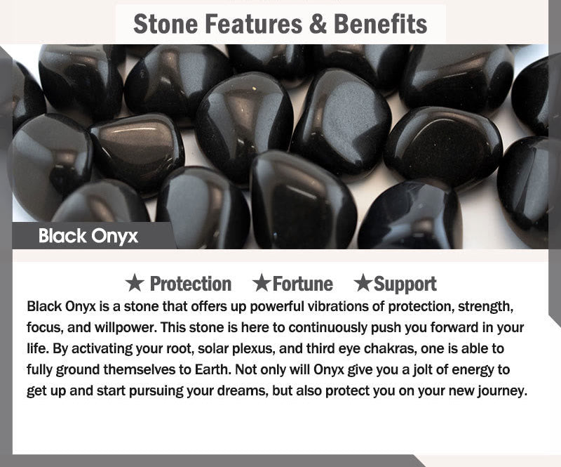 Tibetan Nine-Eye Dzi Bead and Black Onyx Bracelet — view 10