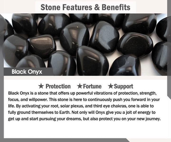 Tibetan Nine-Eye Dzi Bead and Black Onyx Bracelet — view 10
