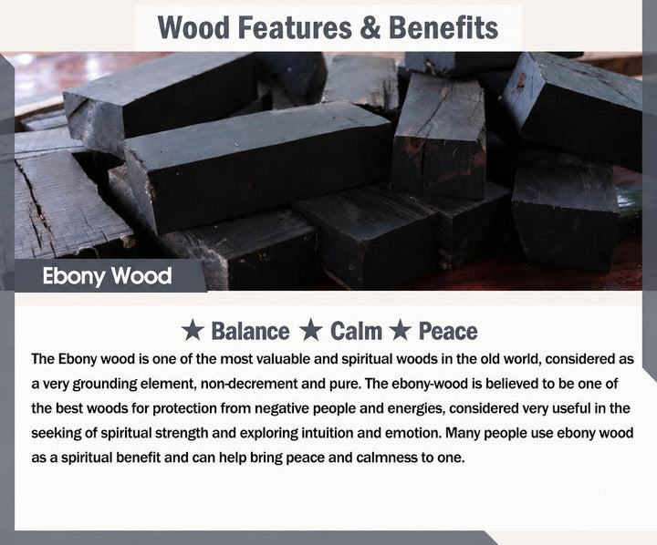 Ebony wood Dzi bead and copper bracelet — view 14