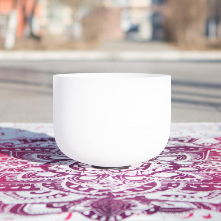 Dyed White Crystal Singing Bowl — main product view